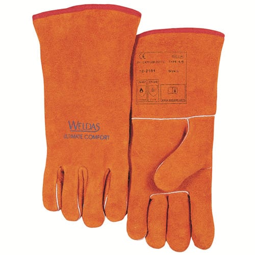 威特仕 10-2101 锈橙色斜拇指款电焊手套