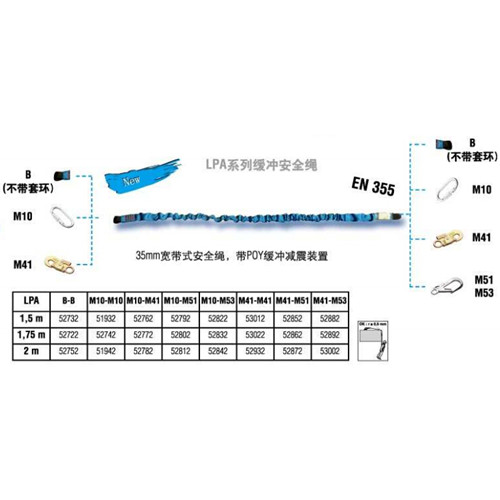 达克泰LPA缓冲安全绳